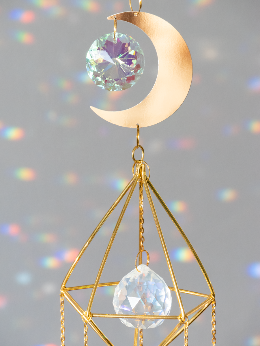 Suncatcher met prachtig kristal met maan