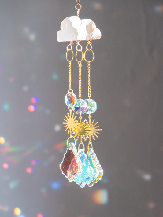 Kristallen Raamhanger edelsteen wolkje