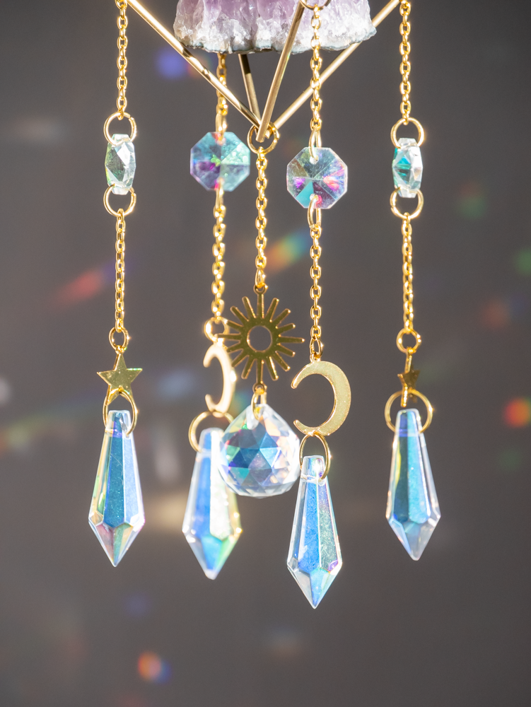 suncatcher met raamkristallen