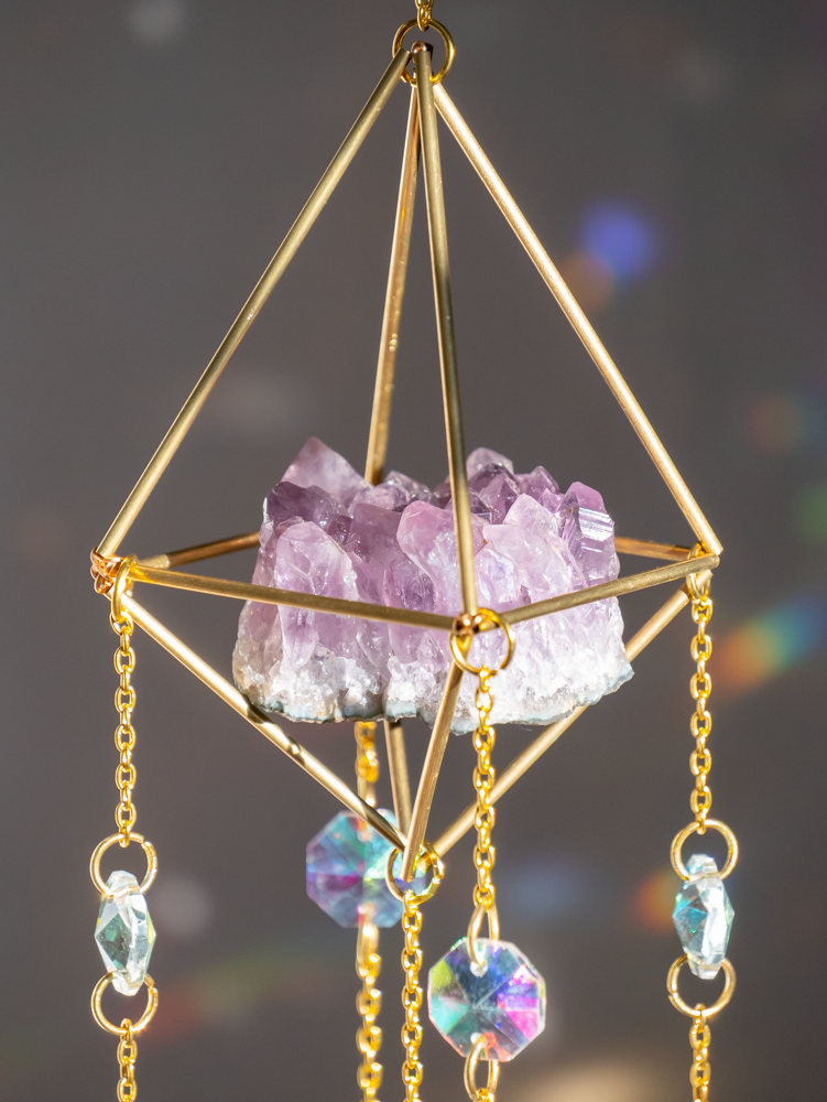 suncatcher met amethist