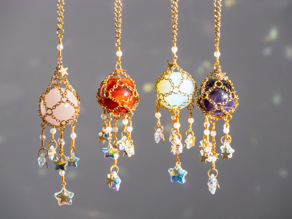 Autospiegel hanger edelsteen