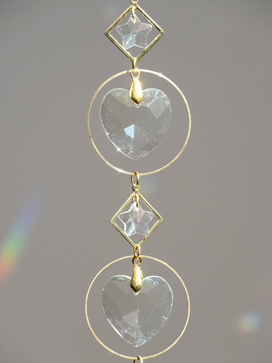 Hartjes kristallen raamhanger