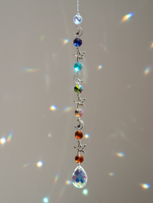 kristal hanger voor het raam Chakrakleuren