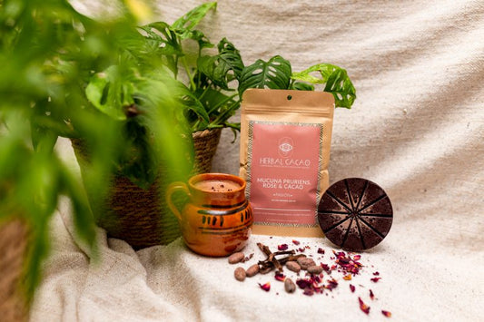 Rauwe cacao met roos kopen