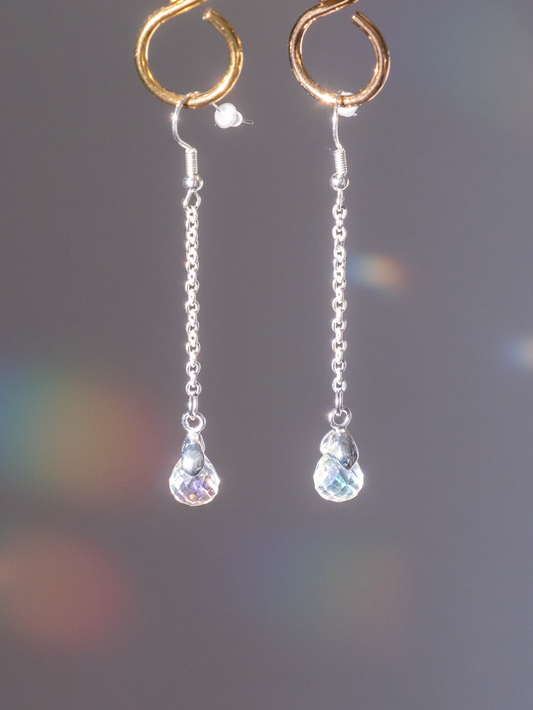 Oorbellen zonnevanger kristal