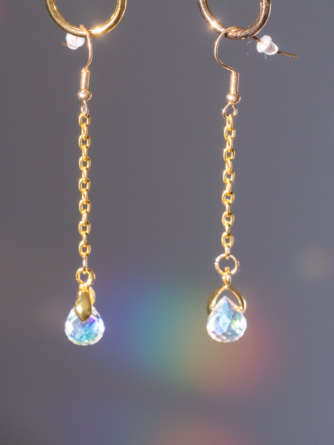 Oorbellen zonnevanger kristal