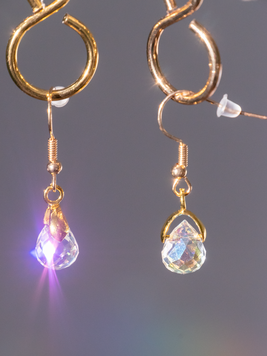 Oorbellen zonnevanger kristal