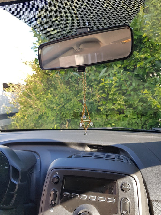 Zonnevanger voor autospiegel