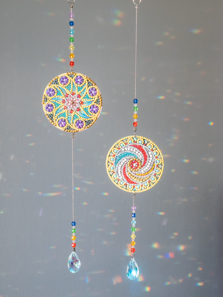 diy Diamond painting mandala's zonnevangers met kristallen kopen